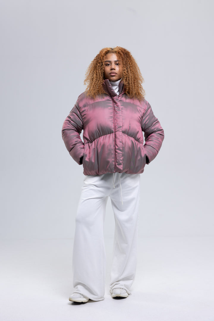 Two Tone Twill Puffer Jacket