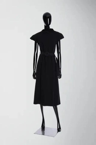 High Quality French Terry Dress with Belt