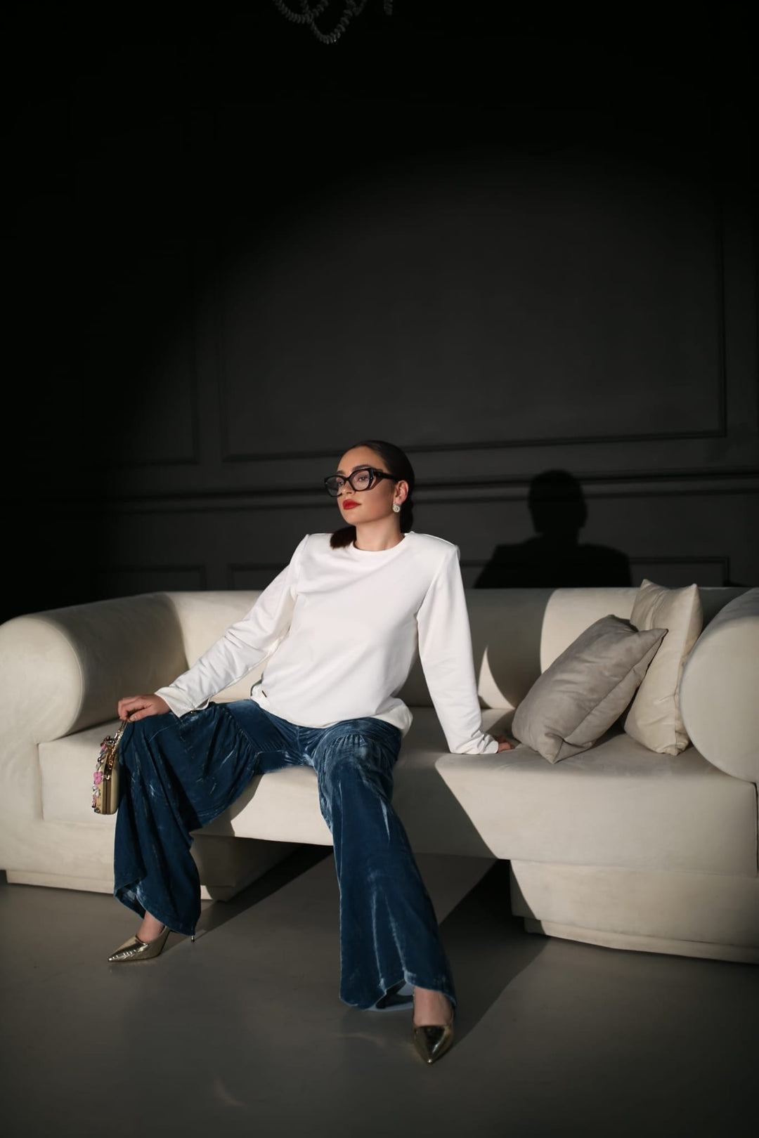 Pure Mulberry Silk Velvet Pants