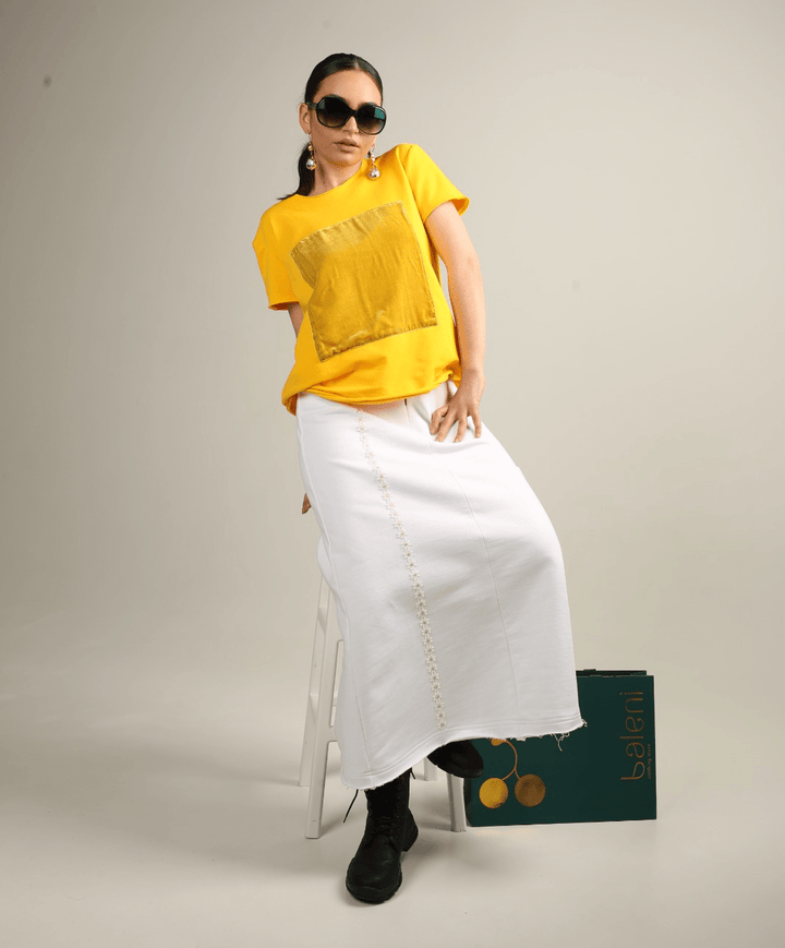 Soft Silk Velvet Cotton Elastane T-Shirt