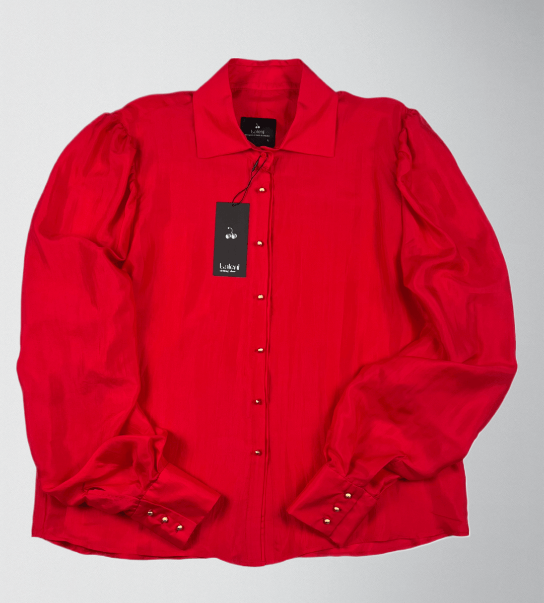 Hand dyed natural mulberry silk elegant shirt - Baleni