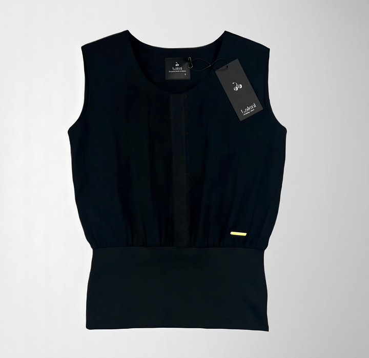 Grosgrain Mohair Trim Woven Wool Blouse