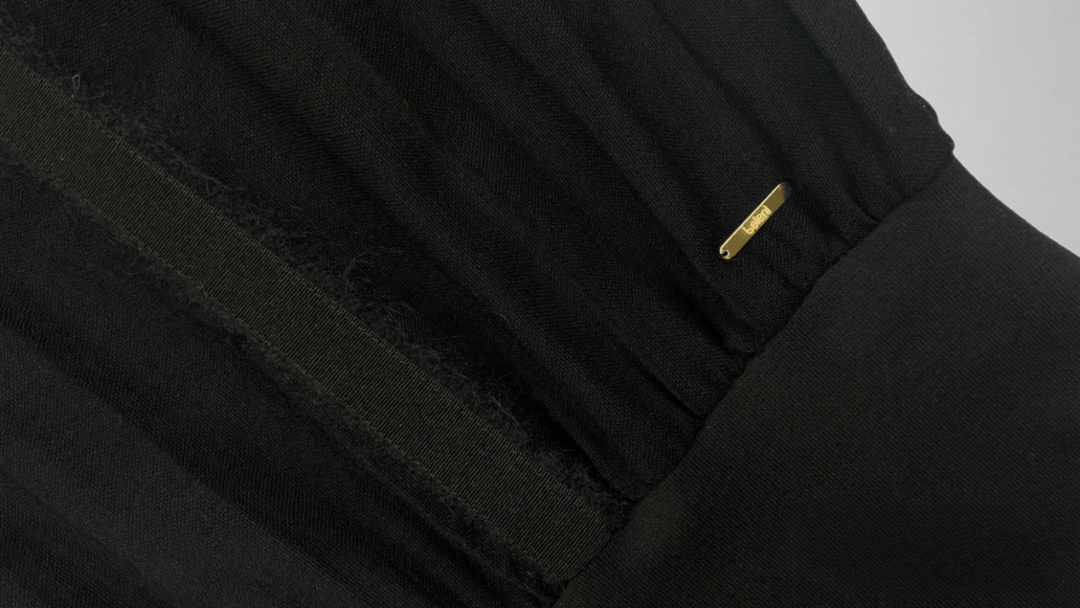 Grosgrain Mohair Trim Woven Wool Blouse