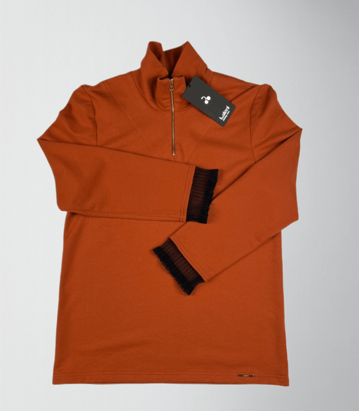 Organic Cotton High-Neck Top