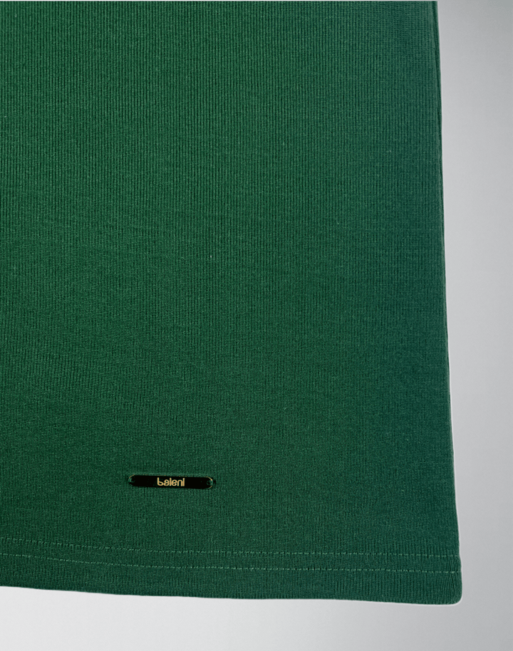 Cotton rib top with zipper - Baleni
