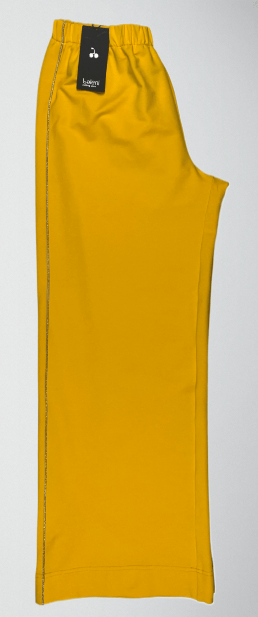 Wide-Leg Cotton Spandex Pants