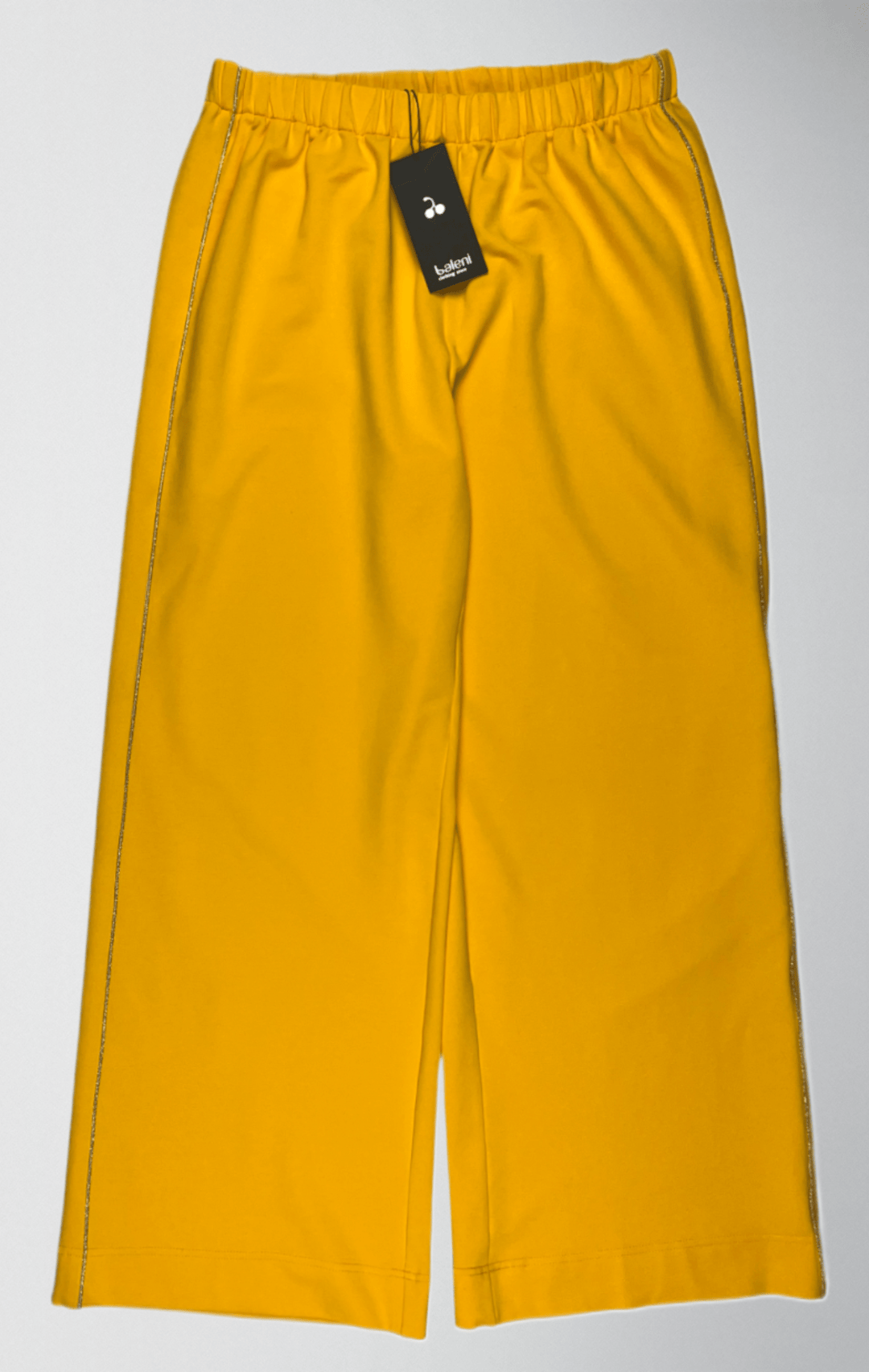 Wide-Leg Cotton Spandex Pants