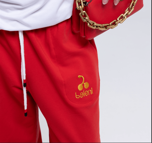 Wide-Leg French Terry Cotton Pants