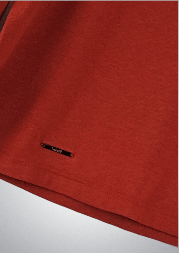 Organic French terry cotton turtleneck medium weight sweater 6